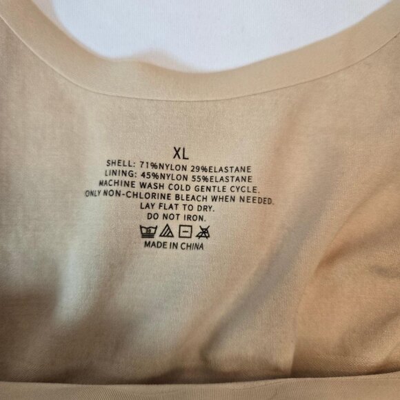 SHAPERX Women Shapewear Tummy Control Open Bust Body Shaper Sz: XL Beige - Picture 8 of 10